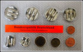 Германия официальный набор погашеных монет ФРГ