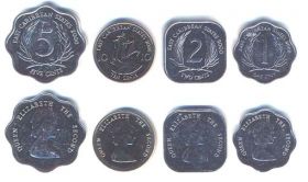 Набор монет. Восточные Карибы, 2000 Состояние XF