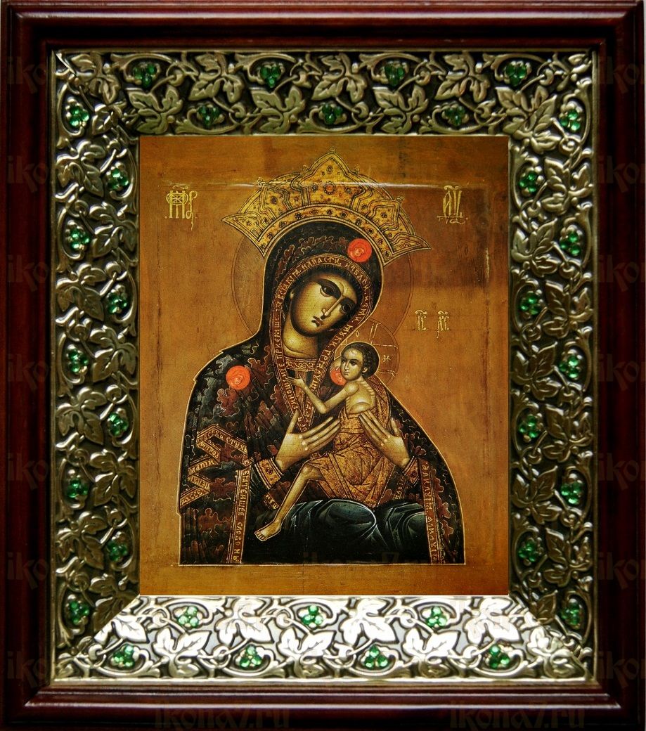 Арапетская икона Божьей Матери (21х24), киот со стразами