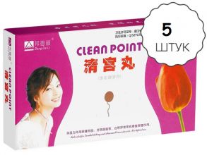 Фитотампоны «Clean Point» (т.м.«Bang De Li») Vip-коробка,5 шт