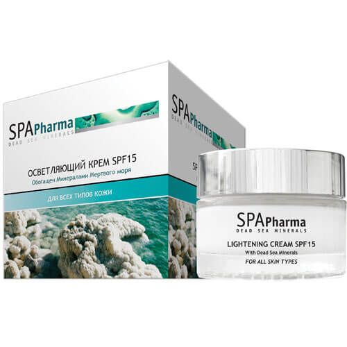 Осветляющий крем для лица spf 15 для всех типов кожи SpaPharma (Спа Фарма) 50 мл