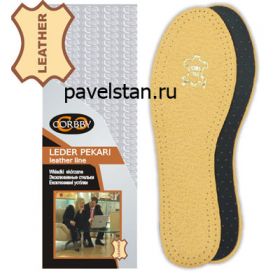 CORBBY Стелька LEDER PEKARI кожа+уголь 41/42