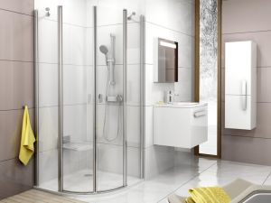 Душевой уголок Ravak Chrome CSKK4-80 блестящий+транспарент