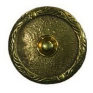 Кнопка звонка (медь) с круглой табличкой