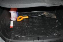 Коврик (поддон) в багажник, Unideс, полиуретановый черный с бортиками