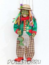 Чешская кукла-марионетка Водяной -  Vodník (Чехия, Praha, Hand Made, авторы  Ивета и Павел Новотные)