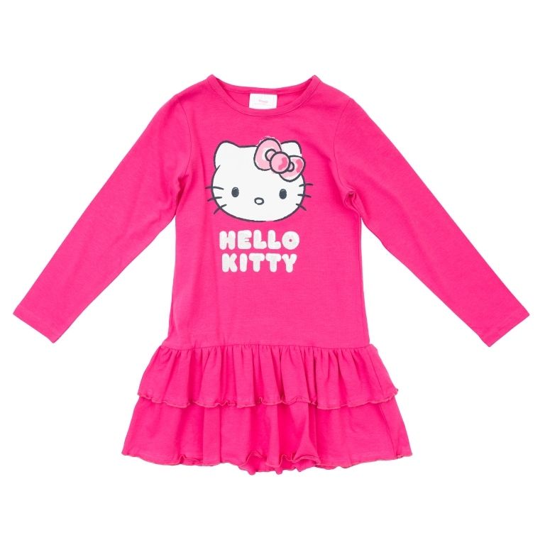 Малиновое платье Hello Kitty