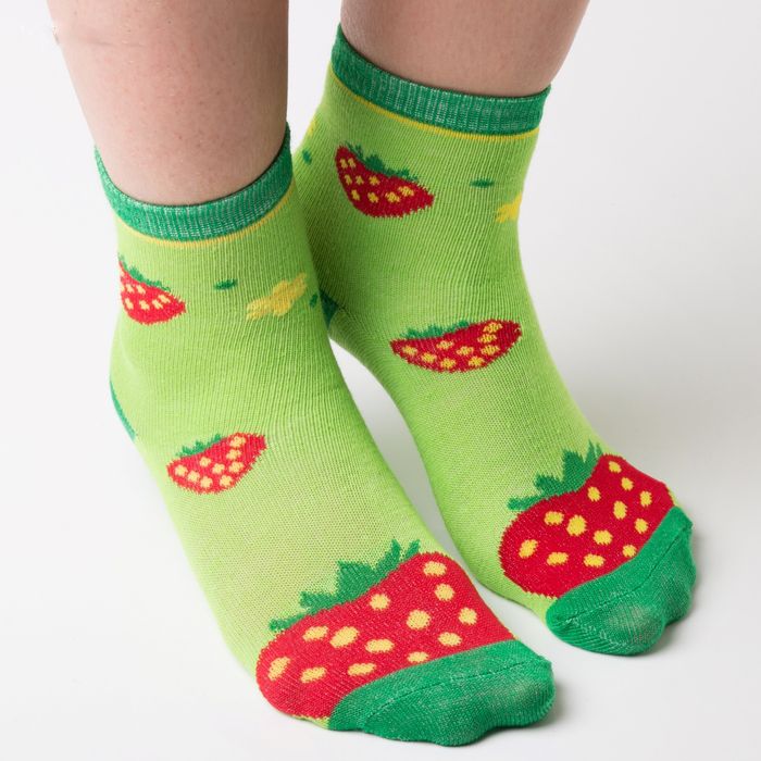 Салатовые носки Любимая ягода