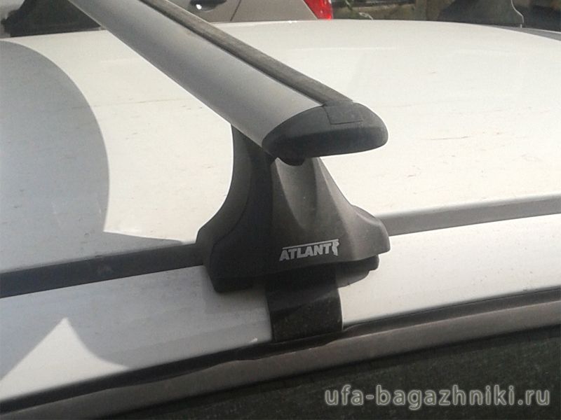 Багажник на крышу Mitsubishi Lancer 10 sedan, Атлант, крыловидные дуги