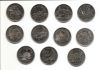 Миллениум Набор монет 25 центов Канада 1999 (11 монет)