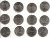 125 лет Конфедерации Канада Набор монет 25 центов Канада1992 (12 монет)