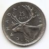 25 центов Канада 1974(регулярный выпуск)