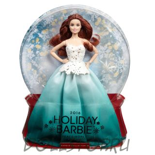 Коллекционная кукла Праздничная Барби 2016 - Barbie 2016 Holiday Barbie Doll with Red Hair - Kmart Exclusive