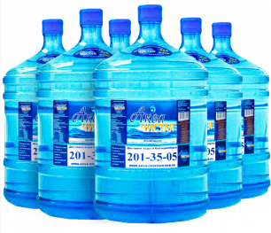 Доставка воды Аква чистая 6 бутылей по 19л.