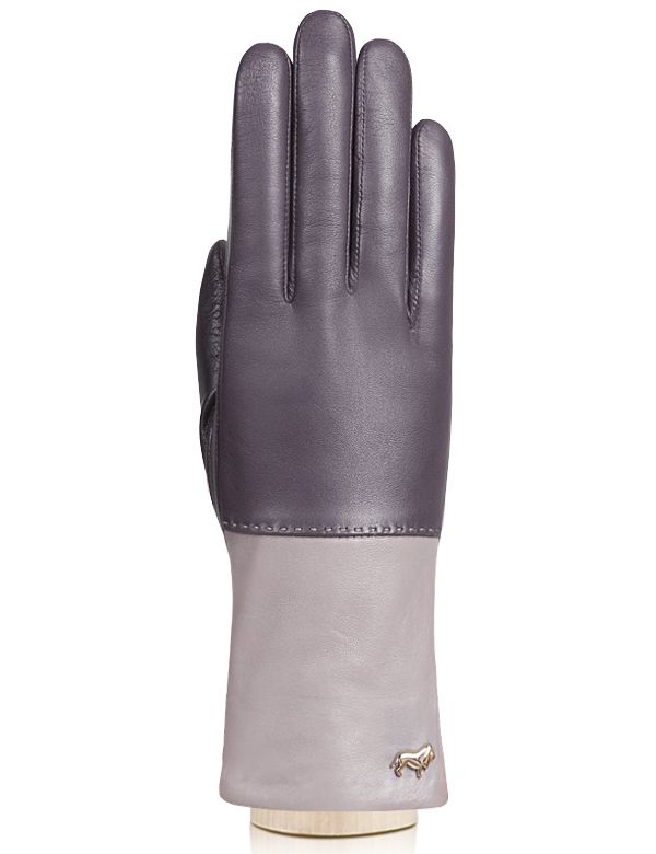 Двухцветные кожаные перчатки LABBRA GR01-00009385