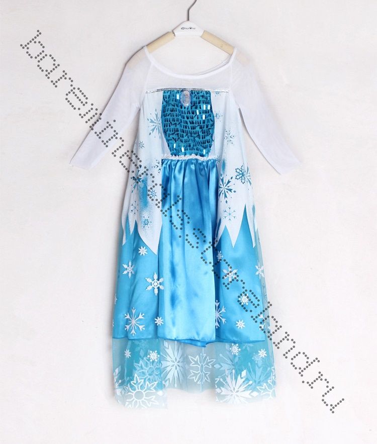 Платье принцессы Эльзы Холодное сердце рр 130 на 120 см