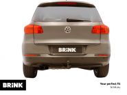 Фаркоп Brink 617100 для Volkswagen Tiguan 2007-2016 и Audi Q3 2011-, быстросъёмный вертикальный крюк-автомат BMU.