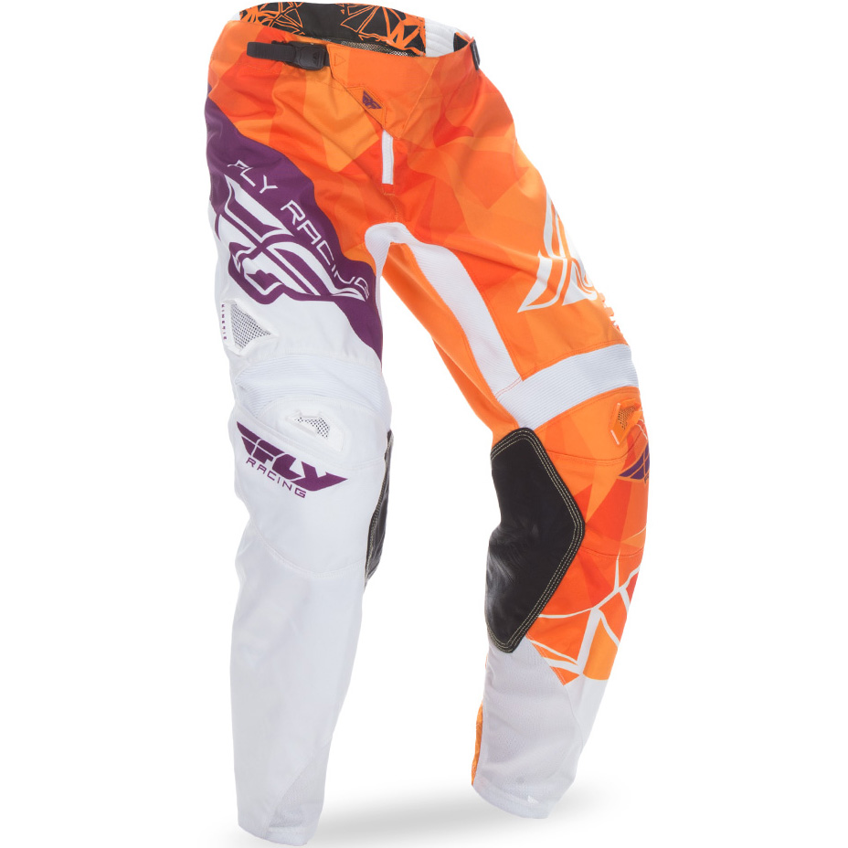 FLY - 2017 Kinetic Crux штаны подростковые, оранжево-бело-фиолетовые