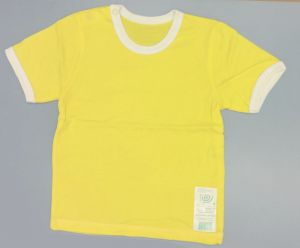 Трикотажная желтая футболка российского производства