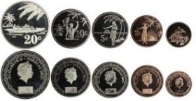 Набор монет Токелау  2012  5  монет