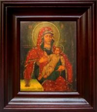 Козельщанская икона Божьей Матери (21х24), простой киот