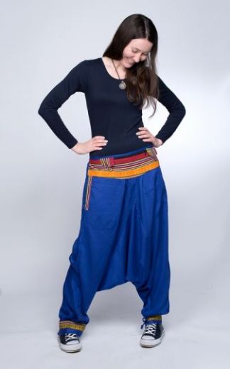 непальские штаны афгани с вышитым поясом, унисекс. Москва