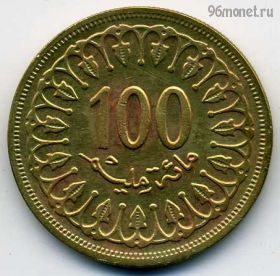 Тунис 100 миллимов 1960