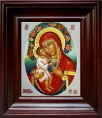 Жировицкая икона Божьей Матери (21х24), простой киот