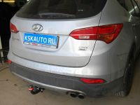 Фаркоп BOSAL-ORIS Hyundai Santa Fe 2012-, Kia Sorento 2012-2015, кроме Prime необходима подрезка бампера. Тип шара: A. Нагрузки: 1500/75 кг (без электрики в комплекте) - 4258-A Bosal