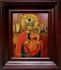 Рудненская икона Божьей Матери (21х24), простой киот