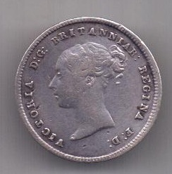 4 пенса 1846 г. Великобритания