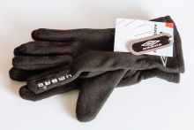 Флисовые спортивные перчатки UMBRO Серые
