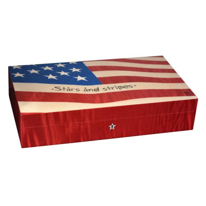 Хьюмидор Elie Bleu Флаг на 110 сигар звёзды и полосы USA № 47