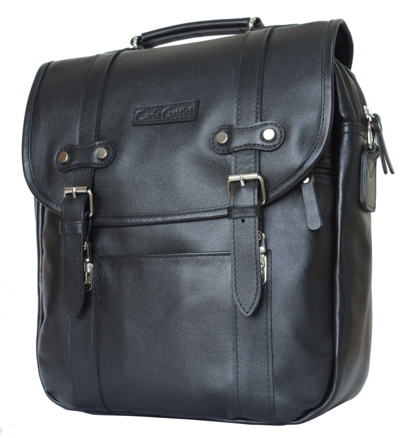 Кожаная сумка-рюкзак Carlo Gattini Tronto black 3005-01