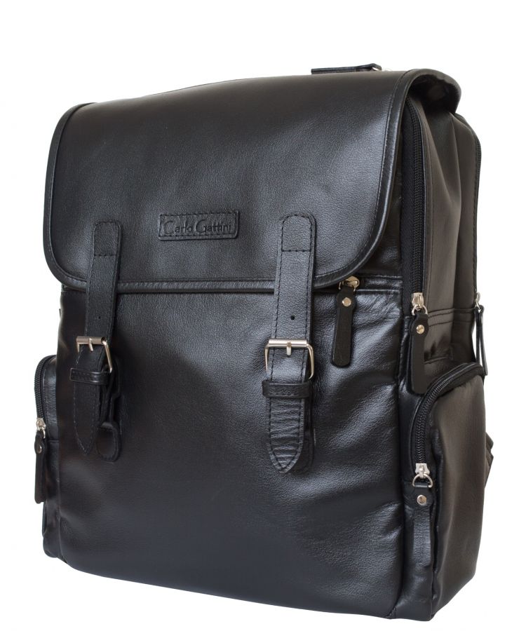 Кожаный рюкзак Carlo Gattini Santerno black 3007-05