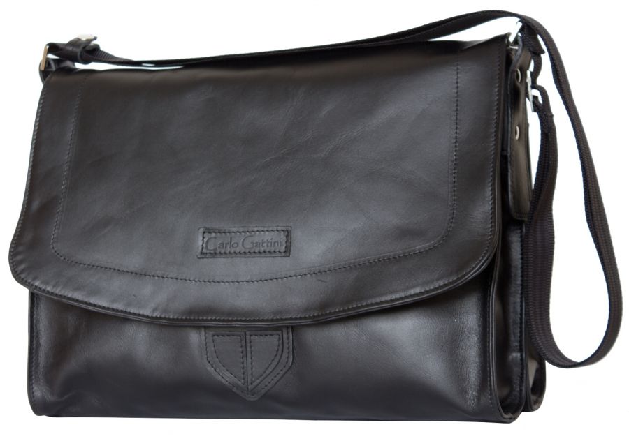 Кожаная сумка через плечо Carlo Gattini Albano black 5006-01