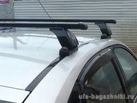 Багажник на крышу BMW 1-serie E81, Lux, прямоугольные стальные дуги