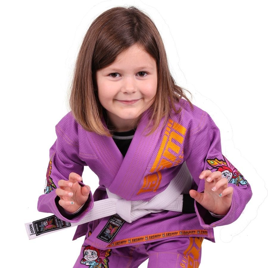 Детское кимоно Tatami Meerkatsu Animal - Purple