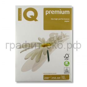 Бумага А4 IQ 200 г/м IQ Premium 250л.