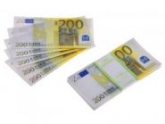 Ненастоящие деньги "Пачка 200 евро"  (арт. 13550)