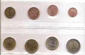 Набор монет Финляндия 2009 (8 монет)