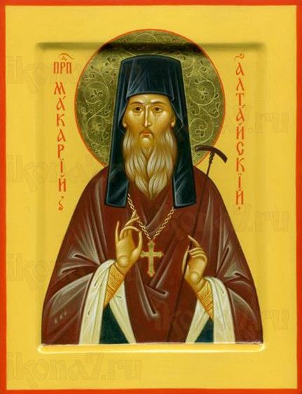 Макарий Алтайский (рукописная икона)