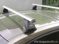 Багажник на крышу BMW 1-series F20 / F21, Lux, аэродинамические  дуги (53 мм)