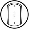 Накладка двухполюсного выкл. с подсв. Legrand Celiane белая(арт.68023)
