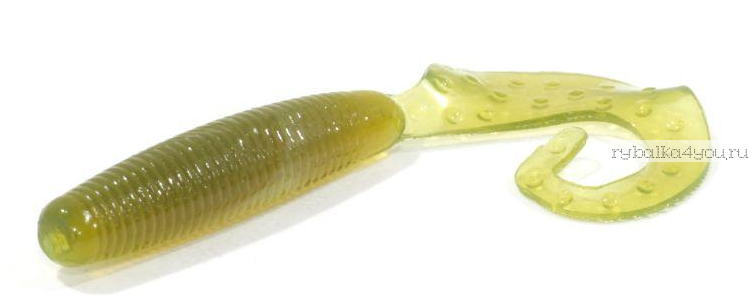 Твистеры Aiko Curly Tail F 2" 50 мм / 1,2 гр / запах рыбы / цвет - 005-N.Olive (упаковка 10 шт)