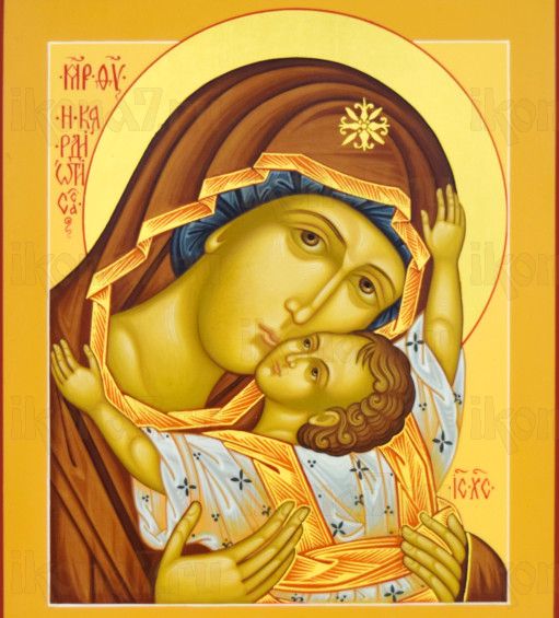 Кардиотисса Сердечная икона Божией Матери (рукописная)