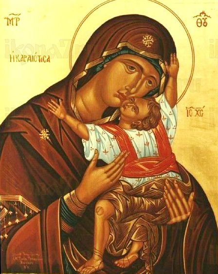 Кардиотисса Сердечная икона Божией Матери (рукописная)