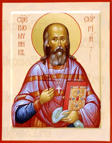 Сергий Увицкий (рукописная икона)