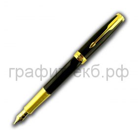 Ручка перьевая Parker Sonnet Core LagBlack GT черный лак, перо золото 18К F530 1931527