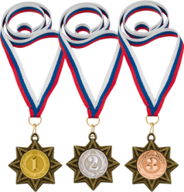 Наградной комплект из 3-х медалей 40мм